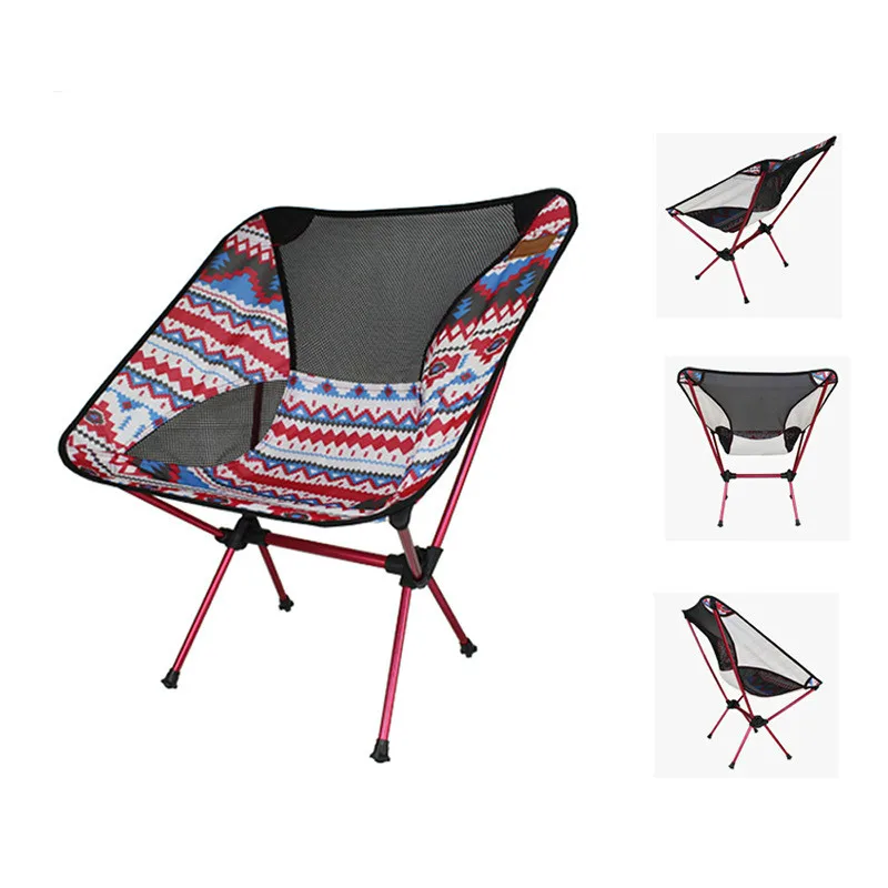 

Light Moon Chair Portable Garden 7075 Chair Fishing Seat Camping Fixed Height Folding Furniture Indian Armchair