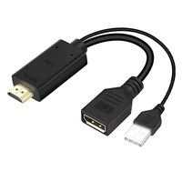 hdmi compatible to dp converter 4k usb 2 0 powered hdmi compatible male to dp display port female converter adapter devices