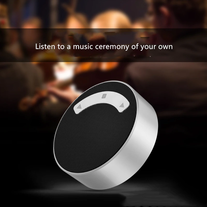 Металлический Bluetooth портативный динамик с сабвуфером мини музыка беспроводной