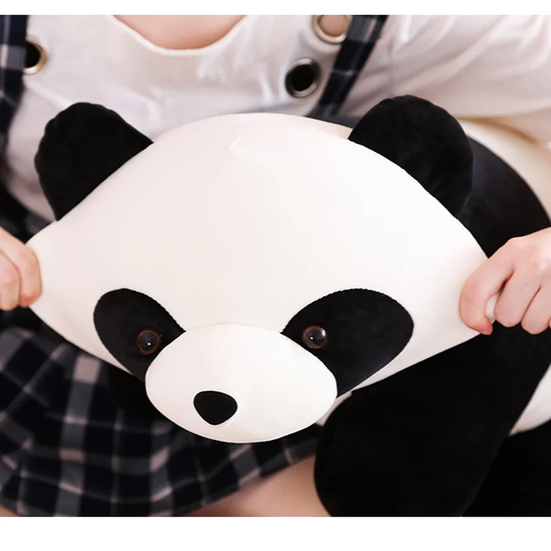 

New Cute Panda Sleeping Pillow Plush Toy Fashion Creative Soft Cartoon Animal Doll Comfort Doll Children Holiday Birthday Gift