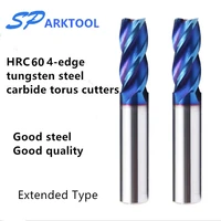 hrc60 corner rounding carbide end mill alloy coating tungsten steel cutting tool 4flutes milling cutter cnc maching end mill