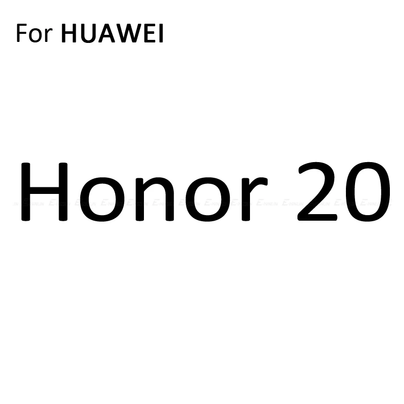 Прозрачная мягкая задняя пленка из углеродного волокна для HuaWei Honor 20S 10i 20i View 10 20 30 Pro 8 V9 Play Lite, защита заднего экрана, не стекло - Цвет: For Honor 20