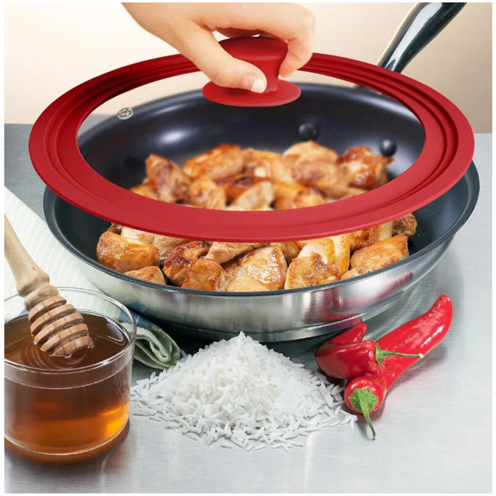 Крышки для сковородок из закаленного стекла круглая стеклянная крышка