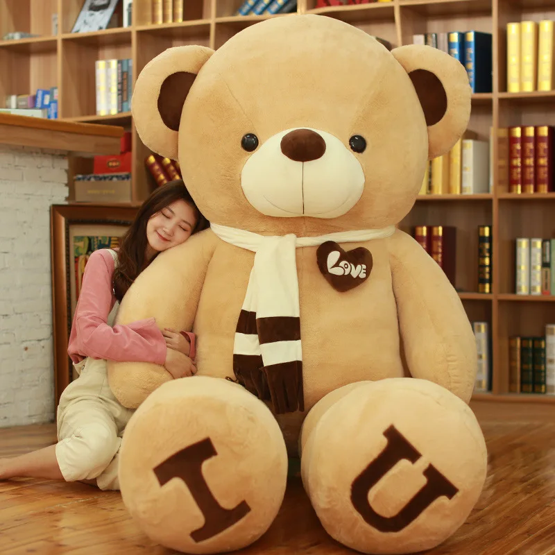 

Semi finished empty Teddy bear Express of Love T- shirt Plush Brown bear 80-180 cm girlfriend birthday DIY gift without filler