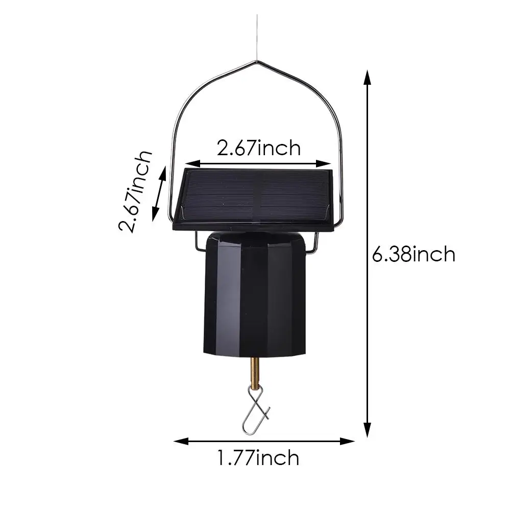 

Solar Hanging Display Motor Rotating Small Motor Solar Energy Wind Spinner Motor Multi-Purposes Rotatable Hook For Wind Chimes