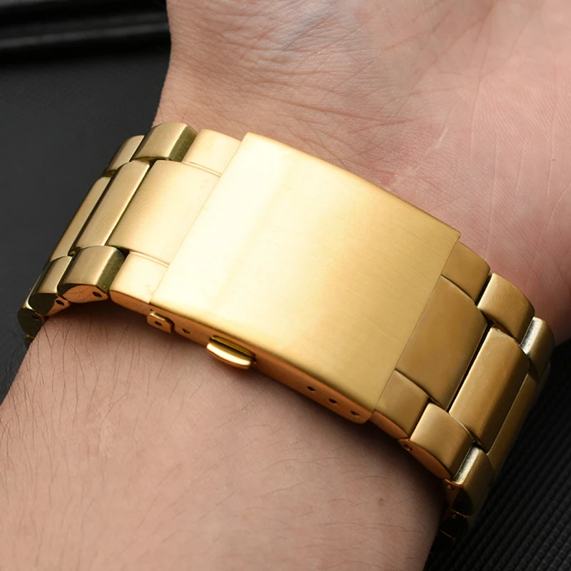 high quality stainless steel watchband for Diesel DZ7333 DZ4344 wrist strap men's large dial gold accessories 26 28mm bracelet