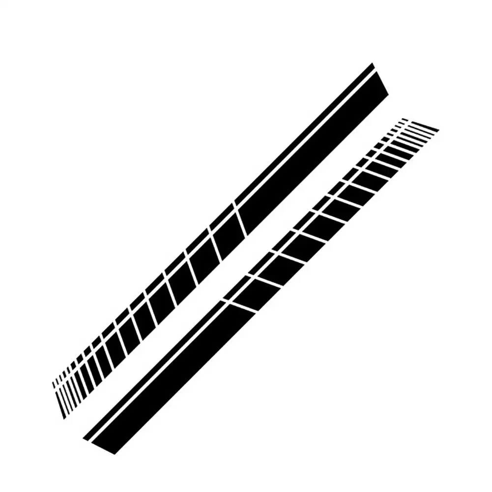 

2Pcs/Set Racing Stripes Car-Styling Vehicle Body Side Decals Stickers Decoration 2019