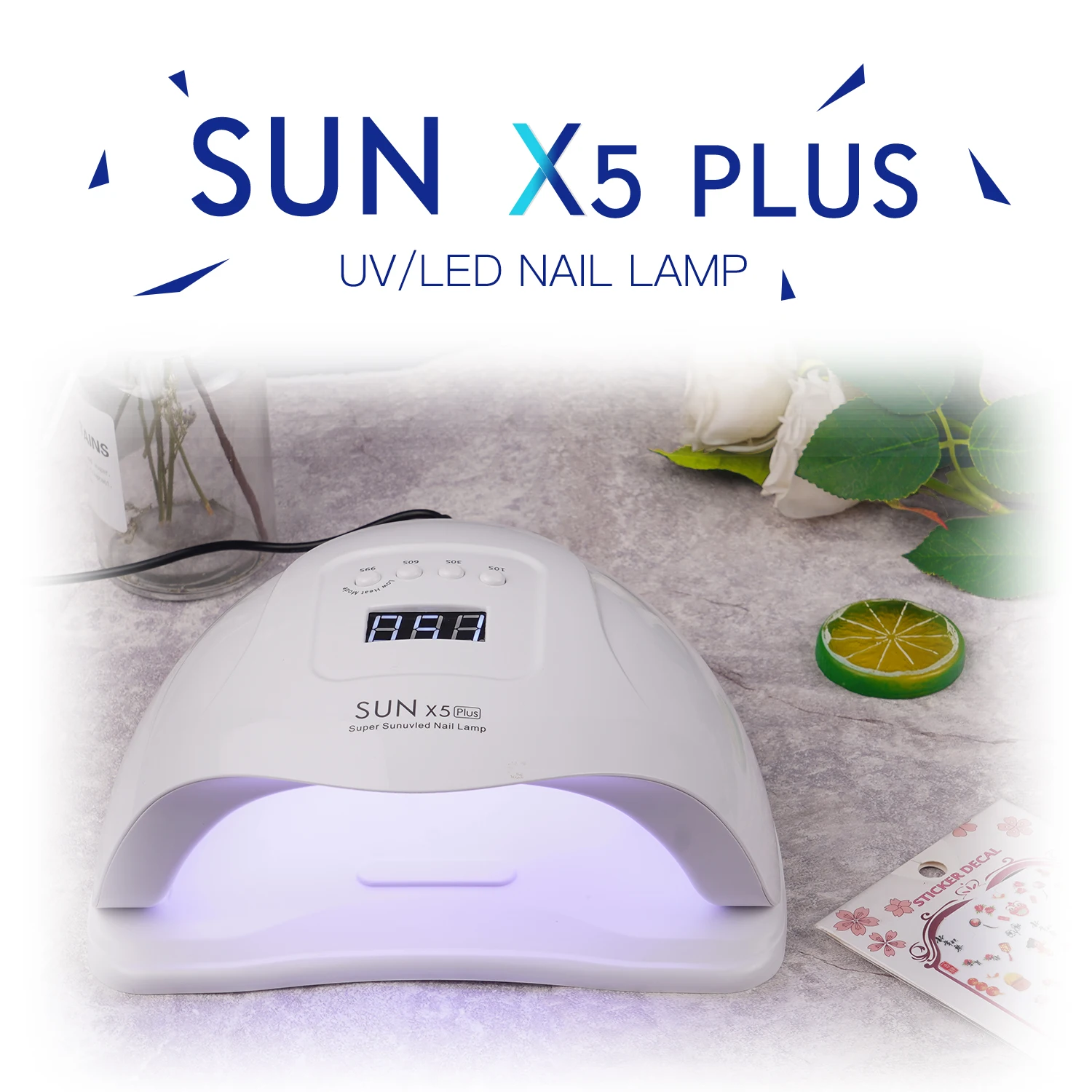 УФ светодиодный лампа SUN 5X Plus для сушки гель лака 110 Вт|Сушилки ногтей| |