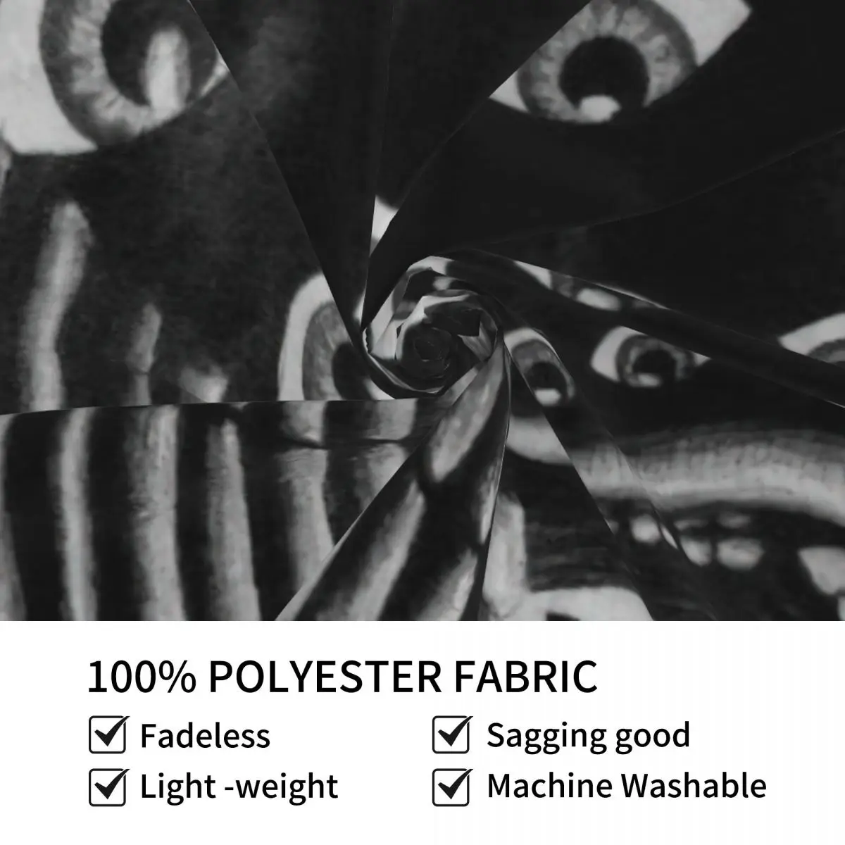 Готический готический ужас ведьмахство искусство хиппи полиэстер настенная