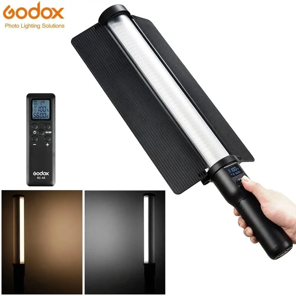 

GODOX LC500 LED Light Sticks Adjustable 3300K-5600K Color Temperature CRI >95 Built-in Lithium Battery 14.8V/2600mAh