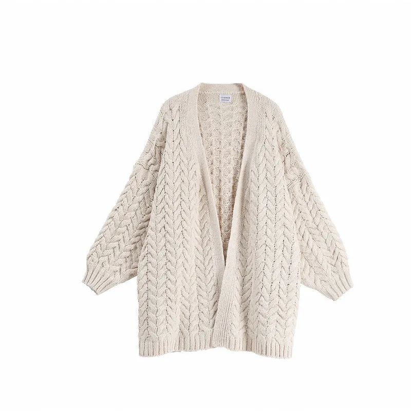 

2019 Women Fashion Thick Sweaters Autumn Winter Female Long Twist Knitted Cardigan Sweet Girls Harajuku Jumpers Loose Knitwear
