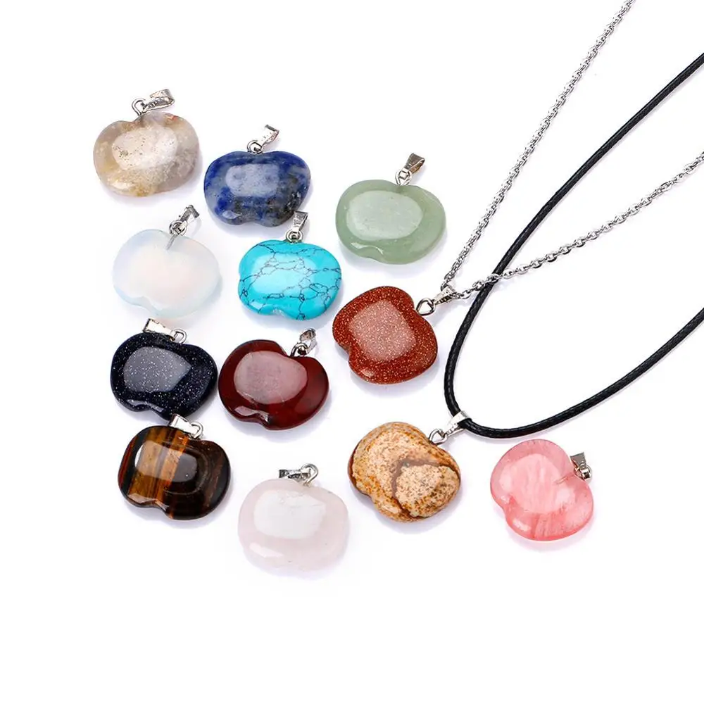 Подвеска в форме яблока Group уникальные высококачественные вырезанные камни 12 шт.