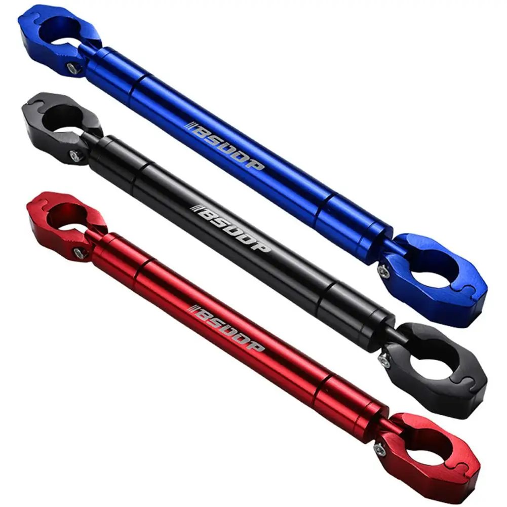 

Adjustable Aluminum Alloy Motorcycle Strength Lever- CNC Universal Handlebar Balance Crossbar black red blue 11.8 inch length