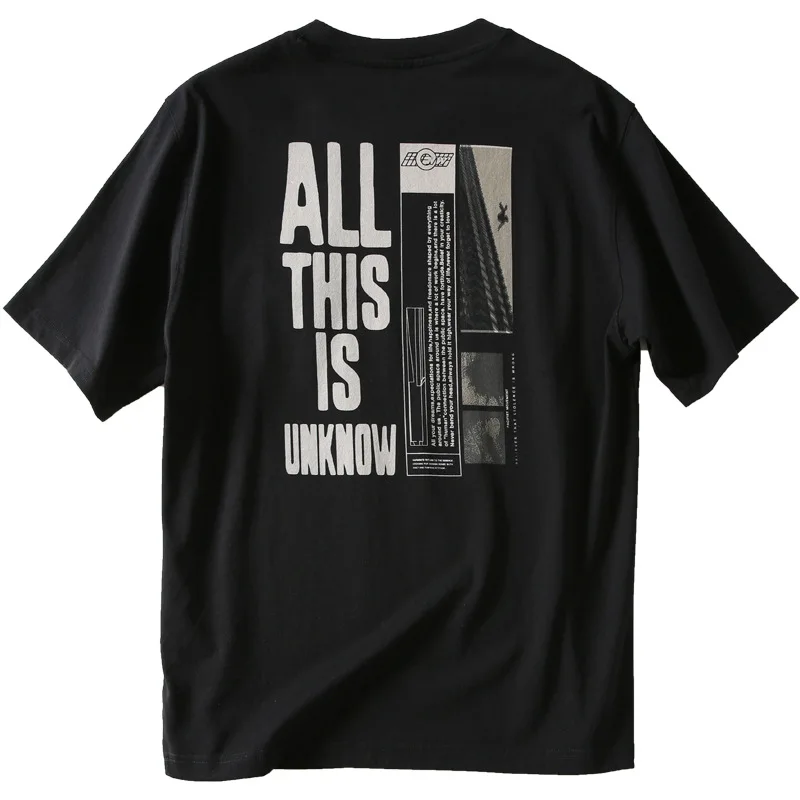 

Korea Style Couples Wear T-Shirt Loose Casual Tees Summer 2021 New Trend Letter Printing Men's T-Shirt High Quality Tops Tees