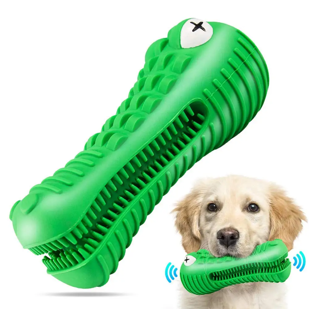 

Dog Chew Toys for Aggressive Chewers Large Breed Dog Toothbrush &amp Squeaker Chew Toys Tartar Teeth Cleaning Play Toys