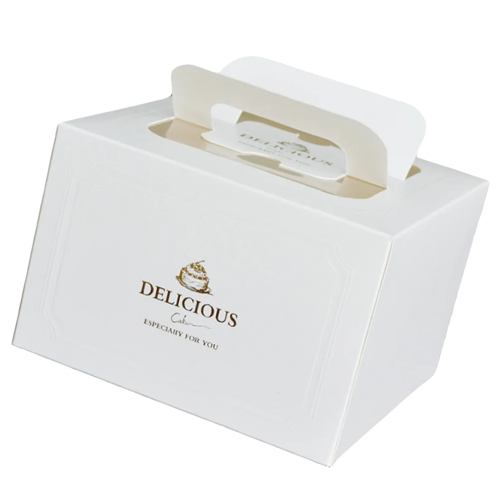 

10pcs Sturdy Cake Boxes Simple Pastry Boxes Elegant Dessert Boxes for Pie