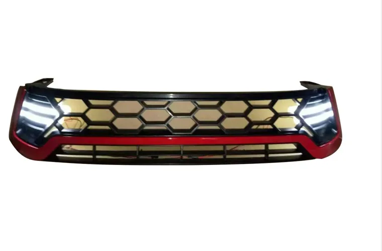Передняя решетка радиатора с светильник кой решеткой ABS передняя для Hilux Revo 2015 2016