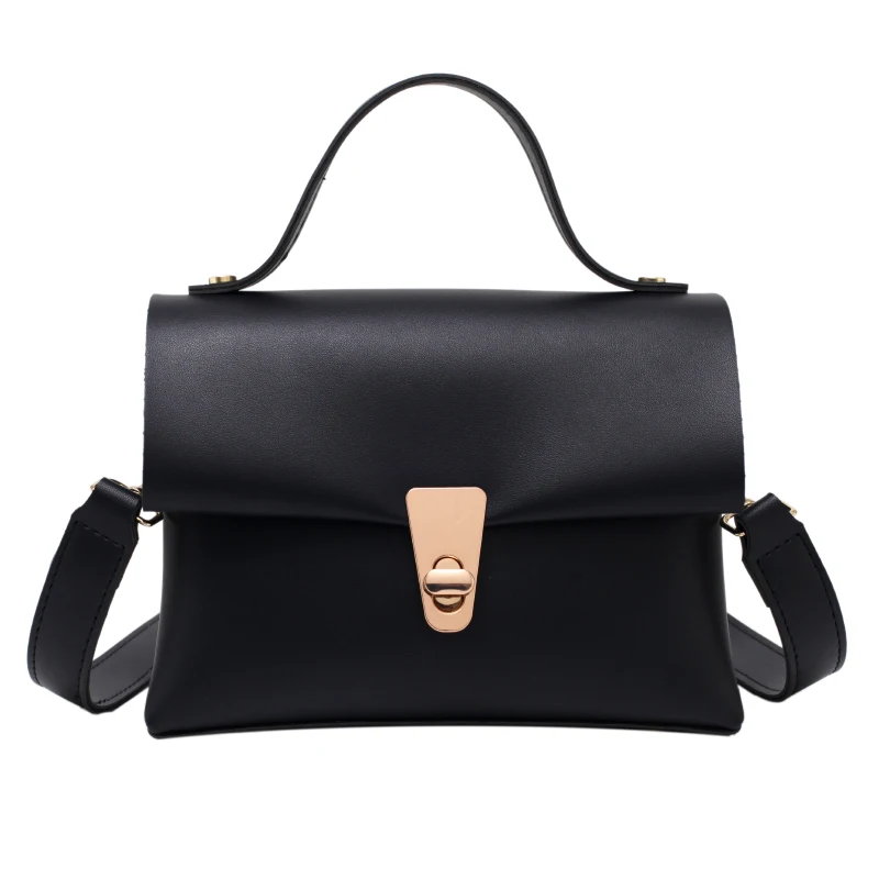 

Square Tote Bag with Handle 2021 Fashion New Quality PU Leather Women's Designer Handbag Luxury Brand Shoulder Messenger Bag