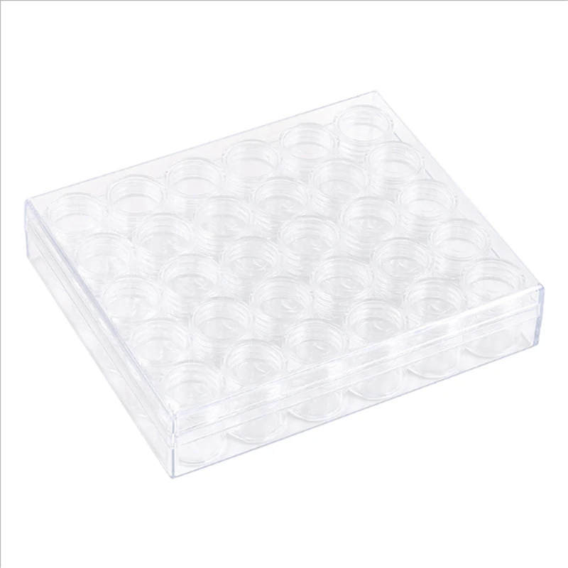 

30 Grid Plastic Nail Art Decoration Storage Case Box Nail Glitter Rhinestone Crystal Beads Accessories Container