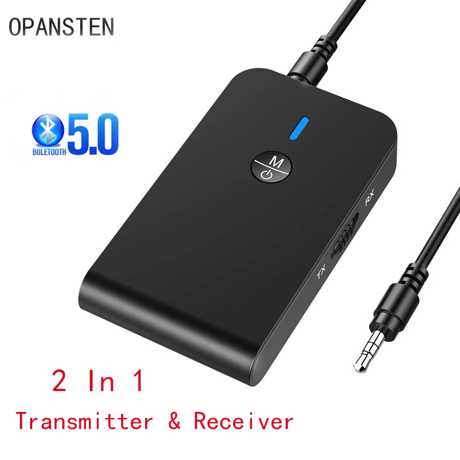 OPANSTEN Bluetooth 5 0 аудио приемник передатчик 3 мм Aux Jack адаптер для динамика ТВ Heaphone