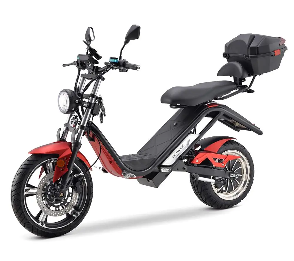 Günstig C1-030 6,0 Citycoco Elektrische Motorrad Roller Abnehmbare Batterie Elektrische Fahrzeug Road Gesetz EWG/COC 60V 38AH 4000W