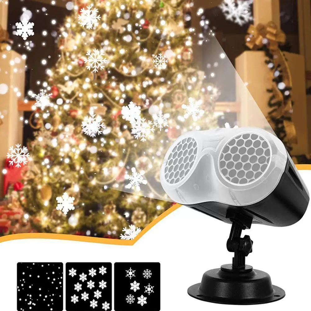

Christmas Snowflake Led Light Remote Control for laser Party Light 2022 New Year H8J6