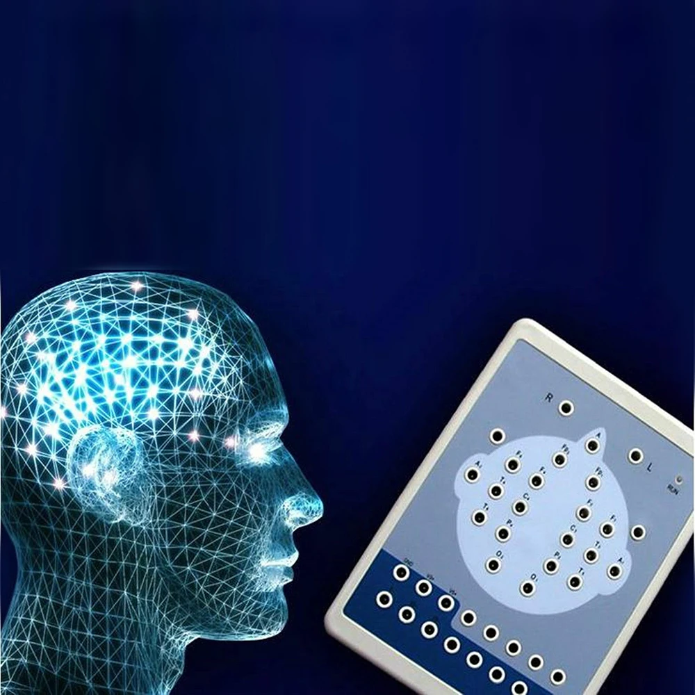 KT88-1018 Digital Brain Activity Mapping System 16 Channel EEG 2CH ECG Machines Auto-Analysis FFT Monitor+2 Tripod +PC software | Красота и