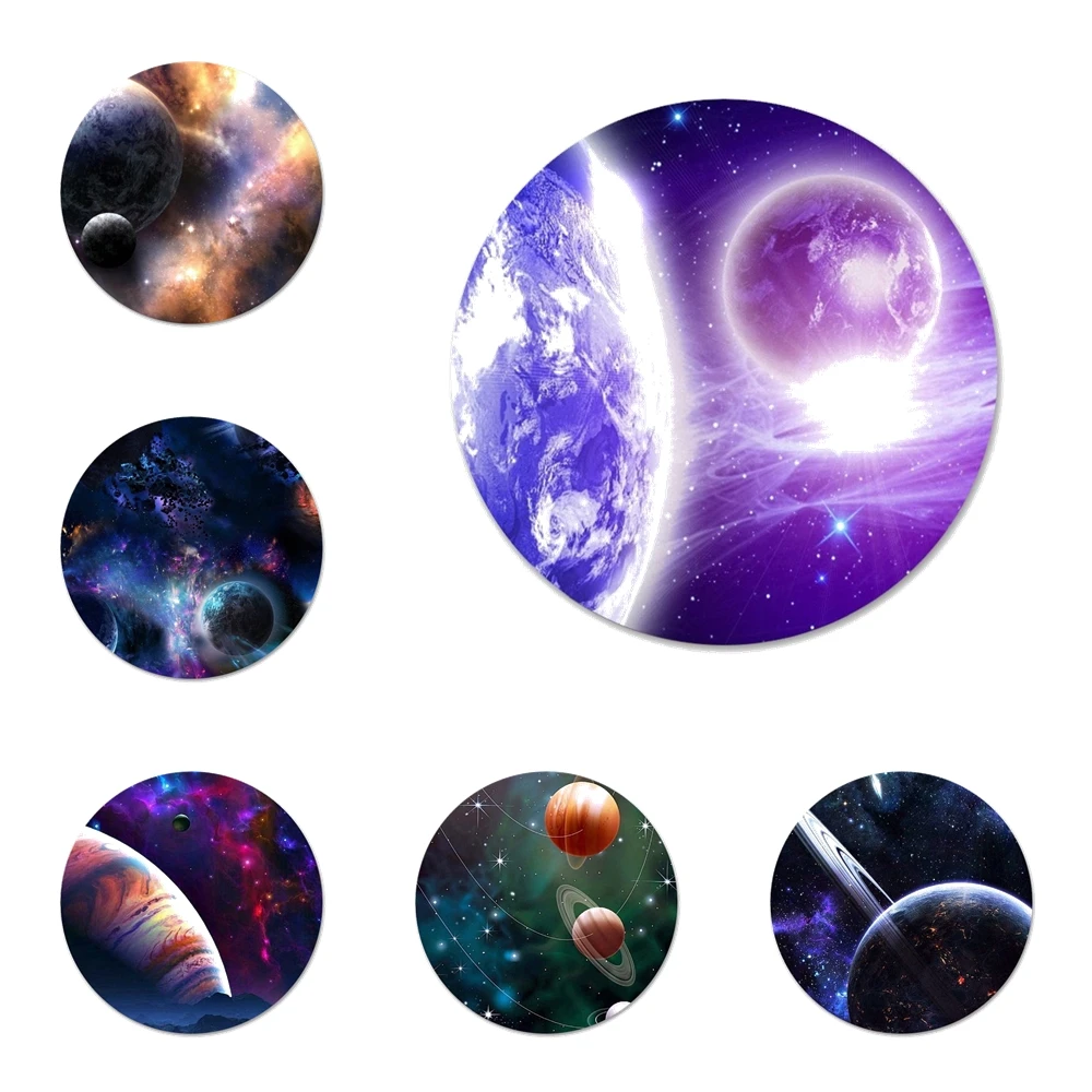 

Glossy Space Planet Kitchen Home Decor Refrigerator Magnetic Stickers bottle Beer Opener