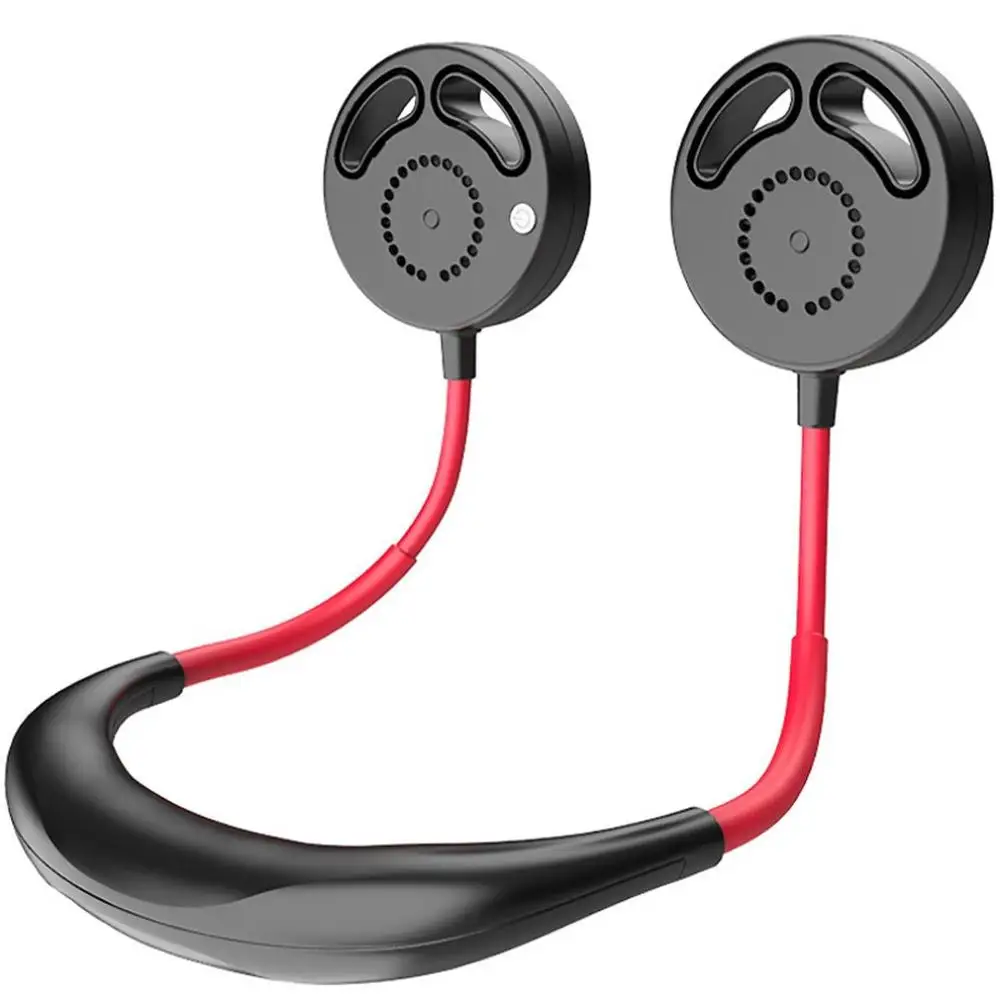 Мини USB портативный вентилятор на шею с перезаряжаемой батареей маленькие