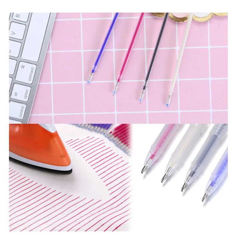 

1set Heat Erasable/Water soluble Pen Fabric Markers Out for Drawing Lines Leather Disappearing Marker Pens Sewing Accessories