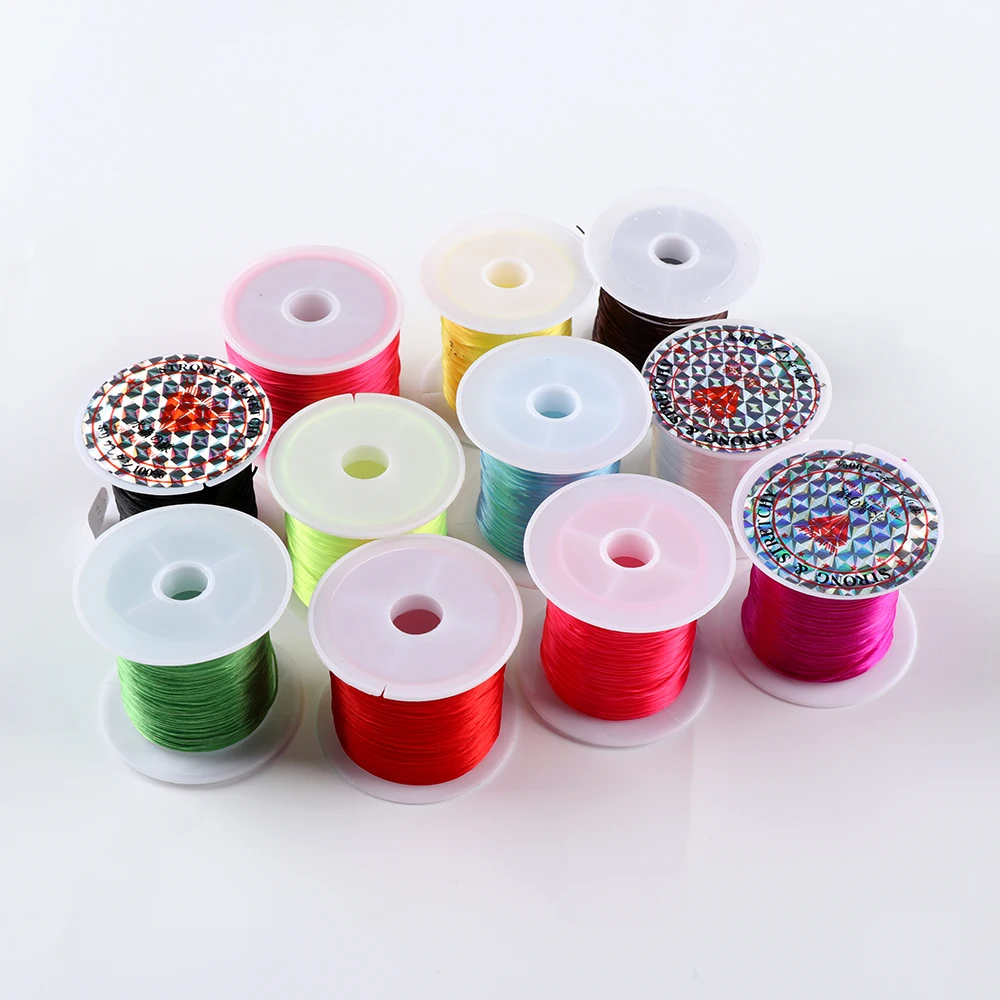 Эластичная нить веревка шнур для браслета 10 м/60 м эластичная с кристаллами бусин