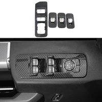 carbon fiber color window lifter switch button cover trim decorative frame pickup f150 accessories fit for ford f150 2015 2020
