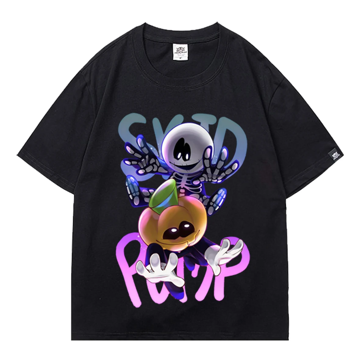 

Friday Night Funkin Gothic Men's T-shirt Dark Aesthetic T-shirt Top Punk Oversized Hip Hop Short Sleeve Rock Band Tattoo Men's T
