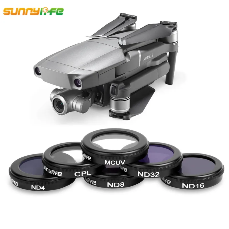 Фильтр объектива Sunnylife для DJI Mavic 2 Zoom Drone 4K MCUV CPL ND4 ND8 ND16 ND32 аксессуары 2|Фильтры| |