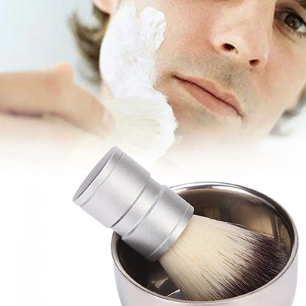 

Stainless Steel Handle Shaving Brush/Bowl Badger Beard Brushes Barber Mustache Tools