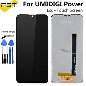 6 3black for umi umidigi power lcd display and touch screen digitizer assembly repair partstools for umi power free global shipping