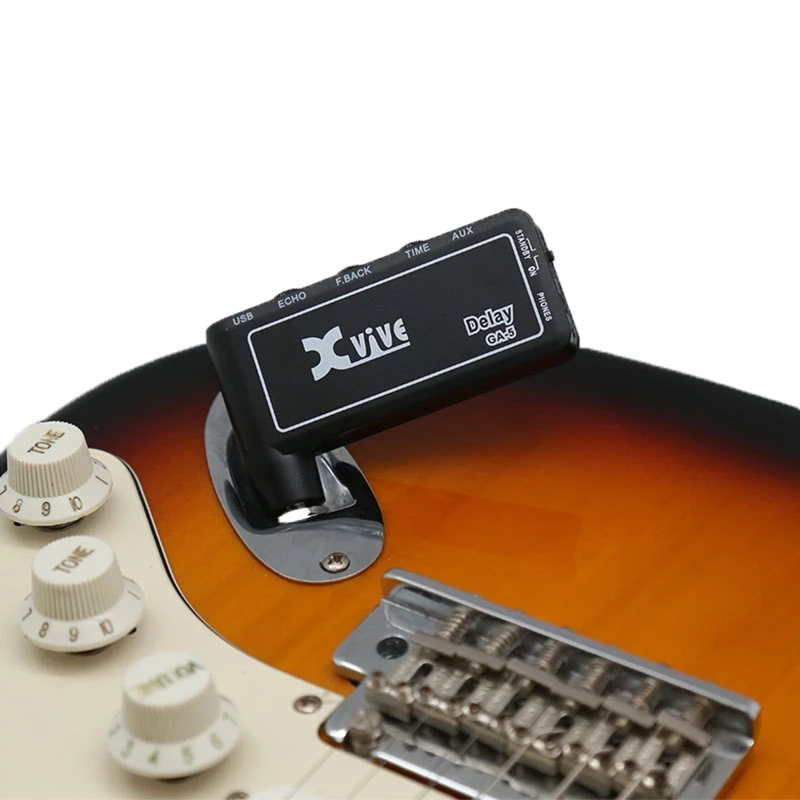 Миниатюрный перезаряжаемый разъем для электрогитары наушники с цифровым