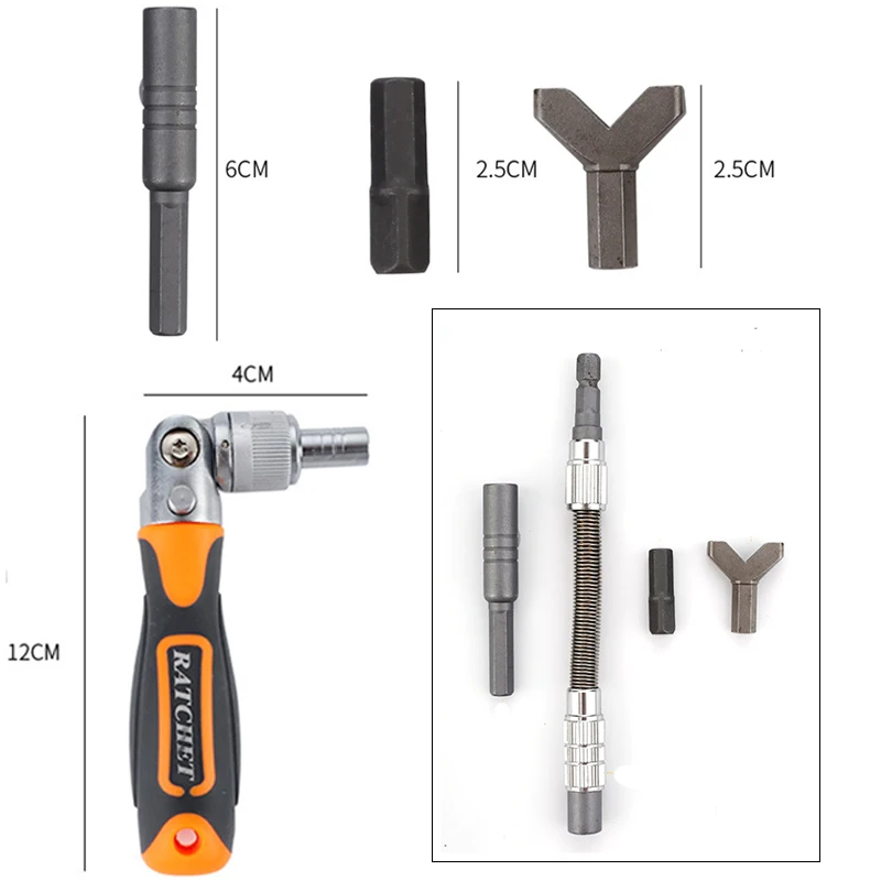 38 шт. Отвертка прецизионных отверток Набор CR-V биты с универсальный гаечный ключ