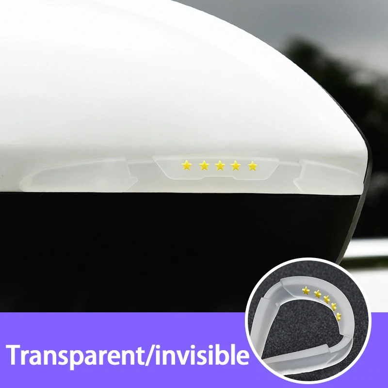 

8/4PCS Pure Transparent Car Door Bumper Strip General Models Car Bumper Protection Tape Protect Car Mirror Door PVC Tape Strip