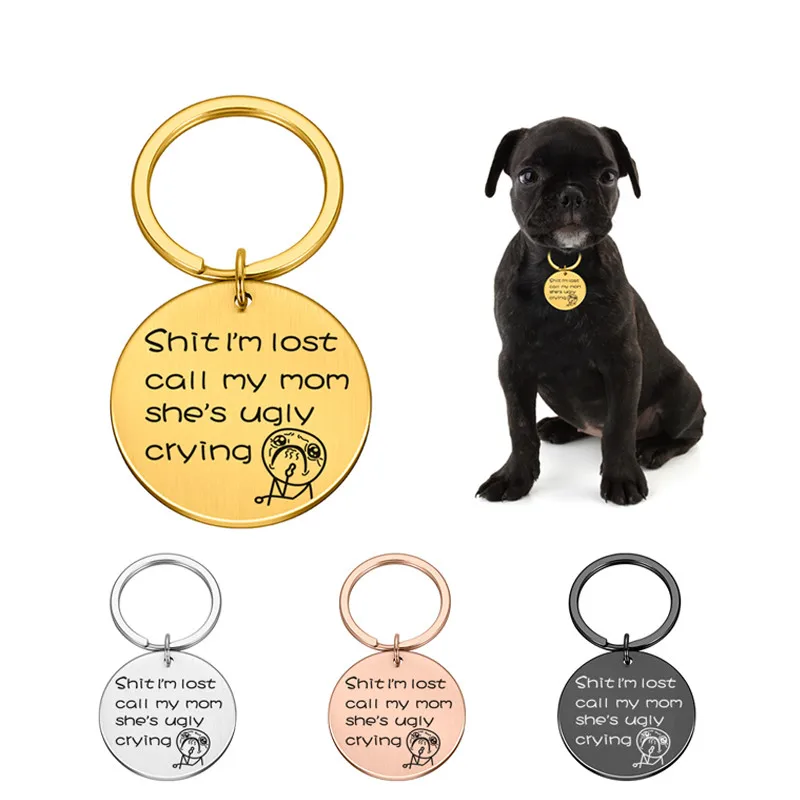 Anti-lost Personalized Dog ID Tags Gifts for Lovers Pet Collar Owner Engraved Tag New Puppy | Дом и сад