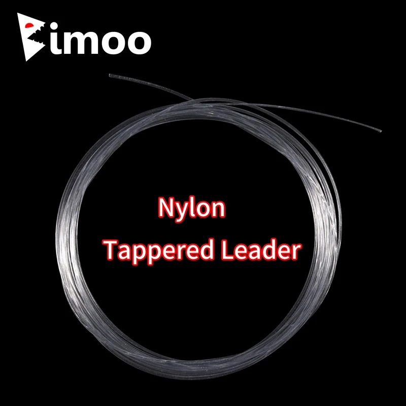 

Bimoo 2Bags 9FT 12LB 15LB 20LB Tapered Fly Fishing Leader Tippets Large Size Nylon Monofilament Fly Fishing Tippet Line