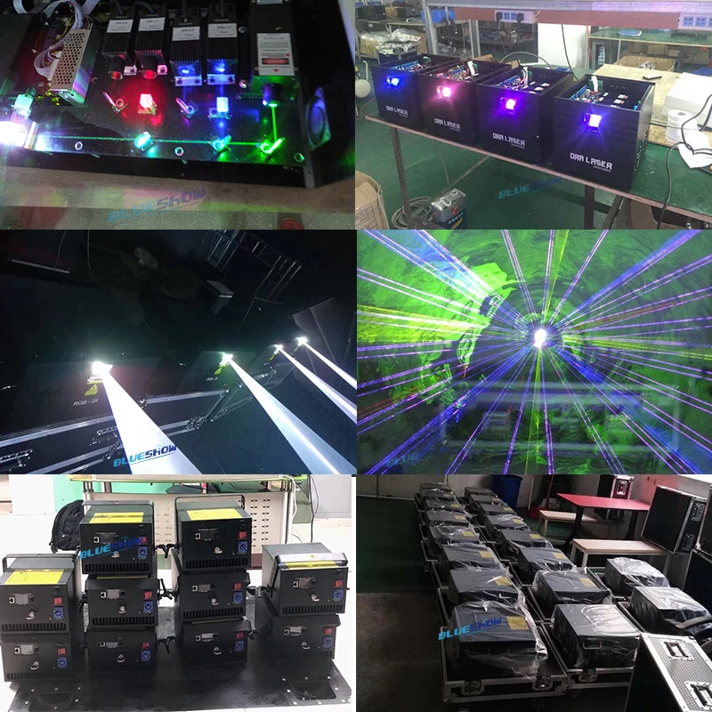 RGB анимационный лазерный светильник 8 Вт DJ система 8000 МВт Полноцветный аналоговый