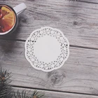 50 шт.лот 4,55,57,5 дюйма, экологически чистая кружевная бумага, салфетка для торта, подстилка для украшения свадьбы, дня рождения