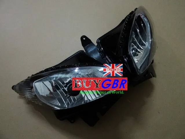 Для Yamaha FZ6S 2003-2009 04 05 06 07 08 фара в сборе 2003 2004 2005 2006 2007 2008 2009 прозрачный дым |