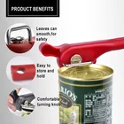 Безопасный ручной нож для консервных банок, 1 шт., пластиковый, профессиональный кухонный инструмент, боковая резка, легко держать, для крышек