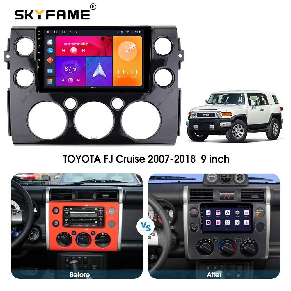 

SKYFAME Android Автомобильная Навигация Радио мультимедийный плеер Toyota FJ Cruiser 2007-2018 автомобильная стереосистема