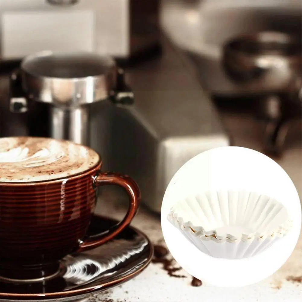 

50pcs/Set White Coffee Filters Single Serving Paper Paper American Filter Coffee For Coffee Paper Filter Machine Cup White H3W2