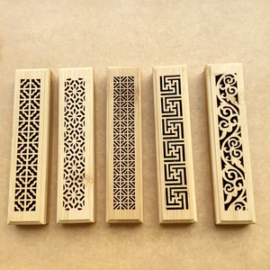 Натуральная китайская бамбуковая мини-курильница ручная резьба полые для благовоний палочка Автомобильная дорожная курильница бесплатная доставка