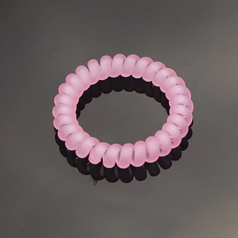 

1Pcs Frosted Telephone Line Wire Hair Ring Rope Seamless Head Rope Ponytail Hair Ring Elastic Rubber Band Hair Accessories