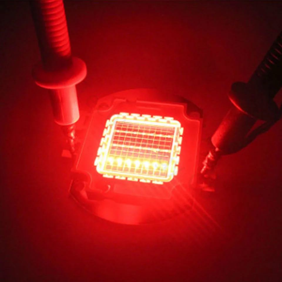 20 Вт светодиодный RGB COB высокомощный светильник с шариками цветной красный